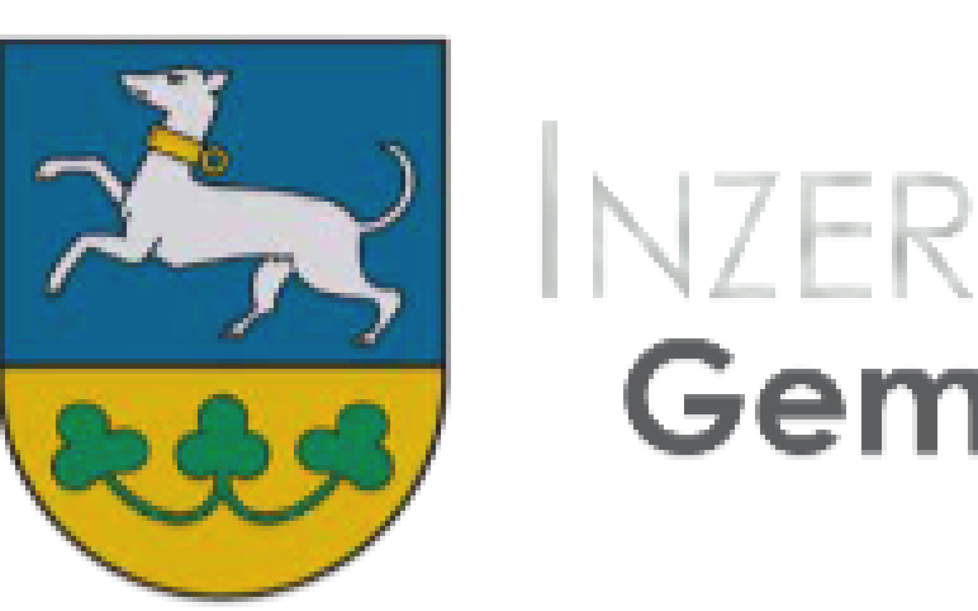 Kopfbereich Gemeindezeitung Inzersdorf mit Wappen und Schrift zweizeilig Inzersdorfer Gemeinde-Nachrichten